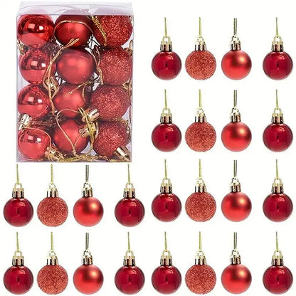 Enfeite de Árvore 24 Peças de Natal Roxo Enfeites 4cm*6cm*8cm*10cm de Natal Decoração