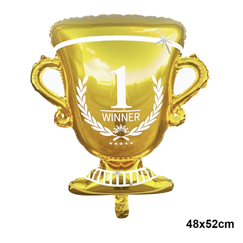 Balões Copa do Mundo Conjunto de balões de festa de futebol, campeonato e balões troféu