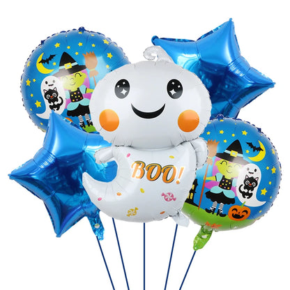 Decoração de balões de Halloween | Decoração de balão de aranha de abóbora Halloween