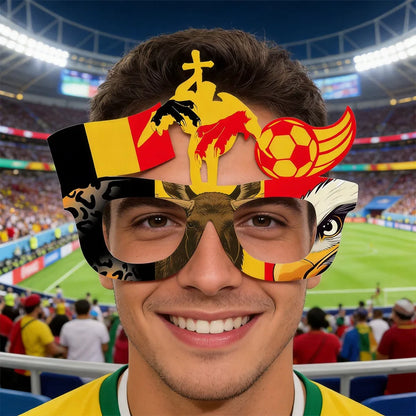 Óculos Sol Bandeira Copa do Mundo 1 Peça Decorações Para Festa Com Tema De  Futebol