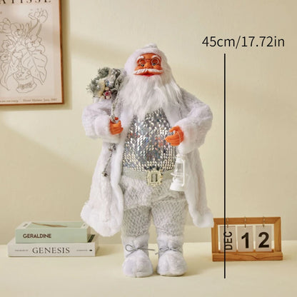 Enfeite Papai Noel Natal Estatuetas de Papai Noel | Figura de Natal de Papai Noel em pé