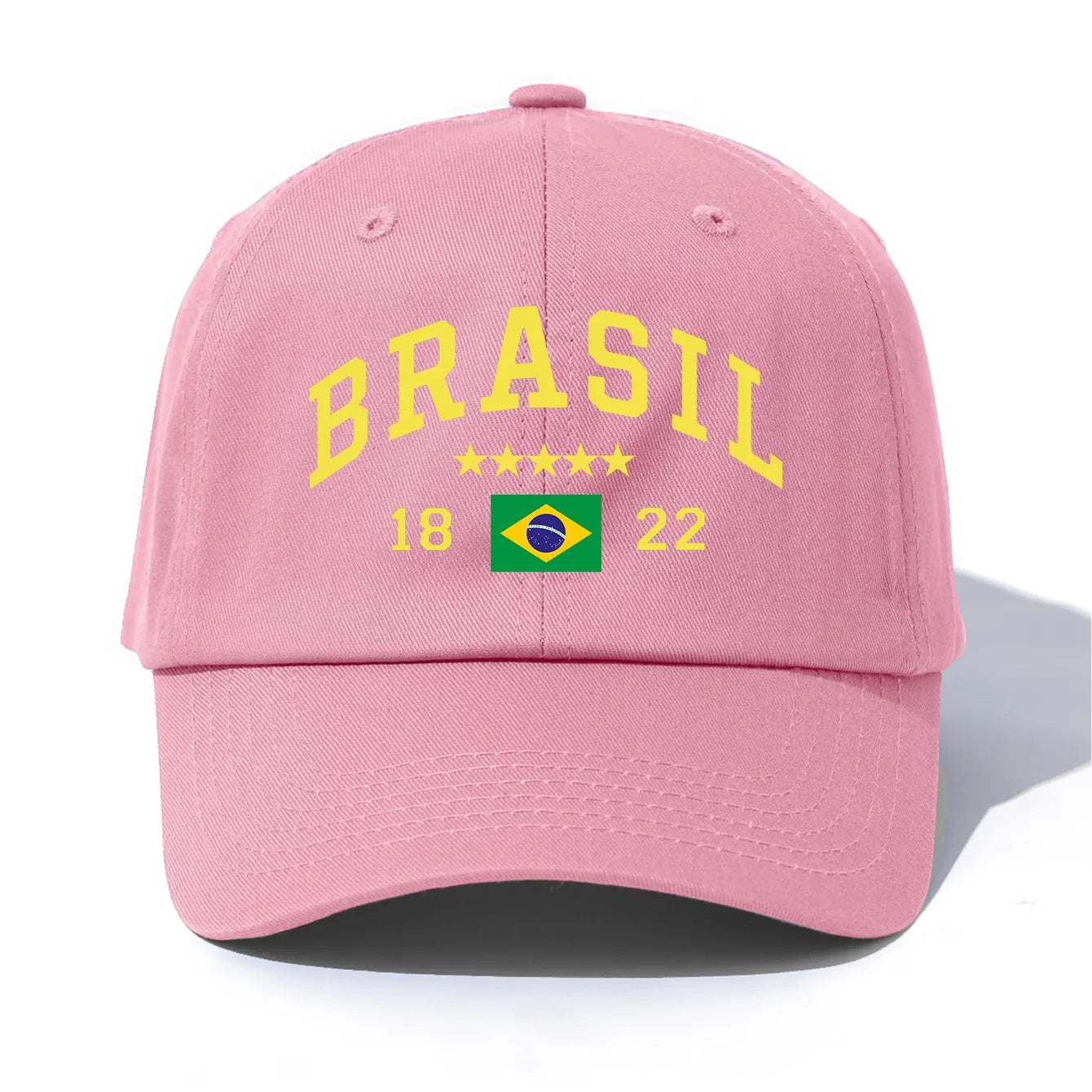 Boné Brasil com Bordado, Futebol, Unissex, Ajustável Obs.: Colorido