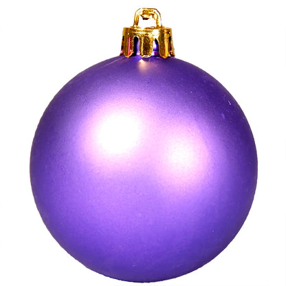 Bola de Natal Roxo 12 peças Bolas Violeta Lisa Natal Árvore Enfeite Árvore 250MM
