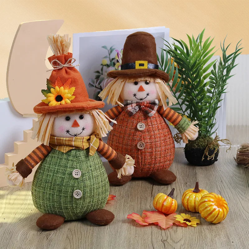 Espantalho Palha Sentado Decorativo Para Mesa Junino, Arraiá, Festa Junina 34cm*13.5 Pol.