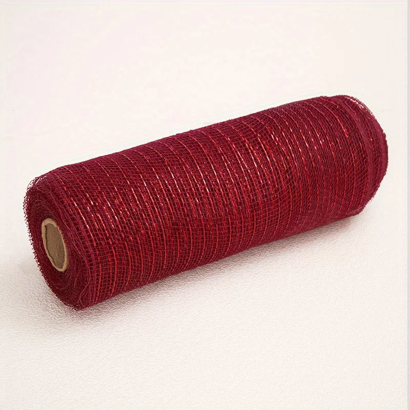 Decoração  malha 25,4 cm x 9 metros cada rolo, conjunto Robbin de malha metálica