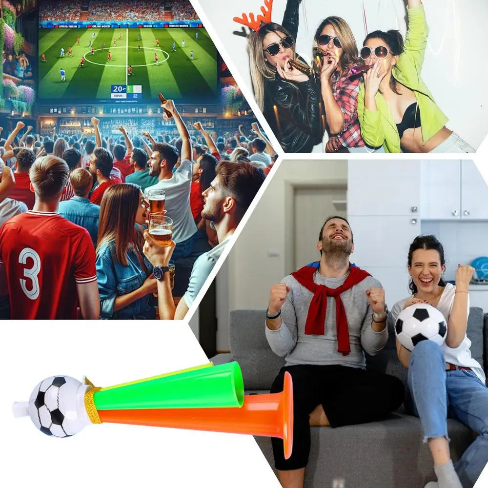 Vuvuzela Copa do Mundo Buzina de futebol Vuvuzela, conjunto de 3 buzinas ar comprimido