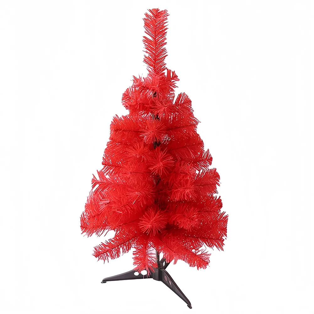 Mini Árvore de Natal Cinza/Branco 45cm/60cm (Entre 35 e 70 Galhos) Pinheiro Artificial