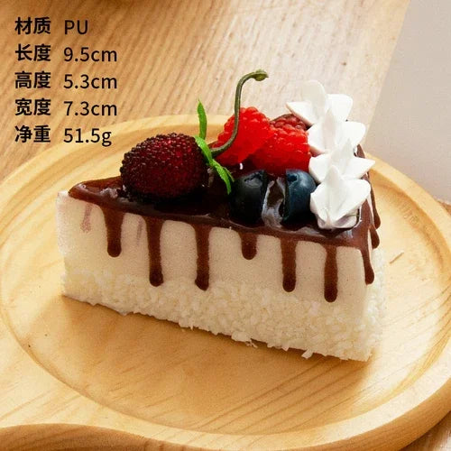 Bolo Fake 1 Peça realista modelo de cheesecake falso decoração de cozinha adereços