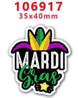 Plaquinha de Carnaval Decoração Plaquinhas De Carnaval Kit 10 Unidades P/enfeitar