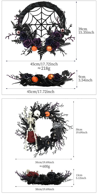 Guirlanda de Halloween com Videiras Roxas, Guirlanda de Halloween com Videiras Roxas