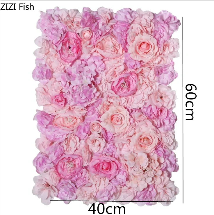 Painéis De Parede Flor Artificial Flor De Hortênsia Rosa