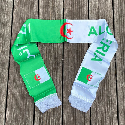 Cachecol de futebol da Copa do Mundo, presente íntimo lenço de futebol para exterior