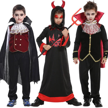 Assustador espetacular Criações Fantasia de vampiro de Halloween meninos