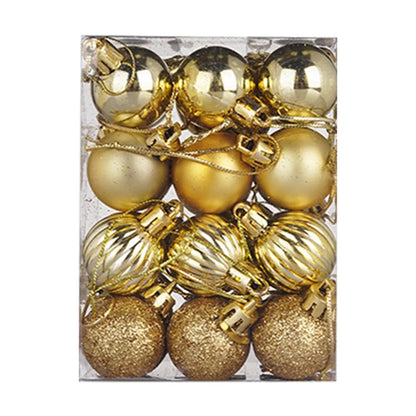 Bolas de Decoração de Natal 24 Peças de Bolas de Enfeite de Árvore de Natal Decorações