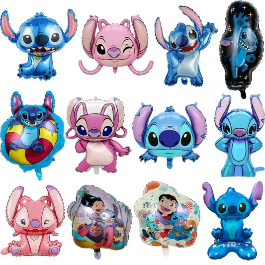Disney Lilo & Stitch Tema Festa Folha Balão Conjunto Chá De Bebê Meninos E Meninas