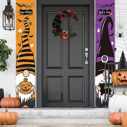 Guirlanda de gato lunar de Halloween Guirlanda de flores, estrelas, lua e gato