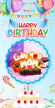 Carregar imagem no visualizador da galeria, 3D Pop-Up Love You Mom Cartão de felicitações feliz aniversário dia das mães
