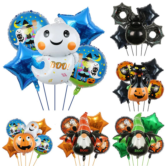 Decoração de balões de Halloween | Decoração de balão de aranha de abóbora Halloween