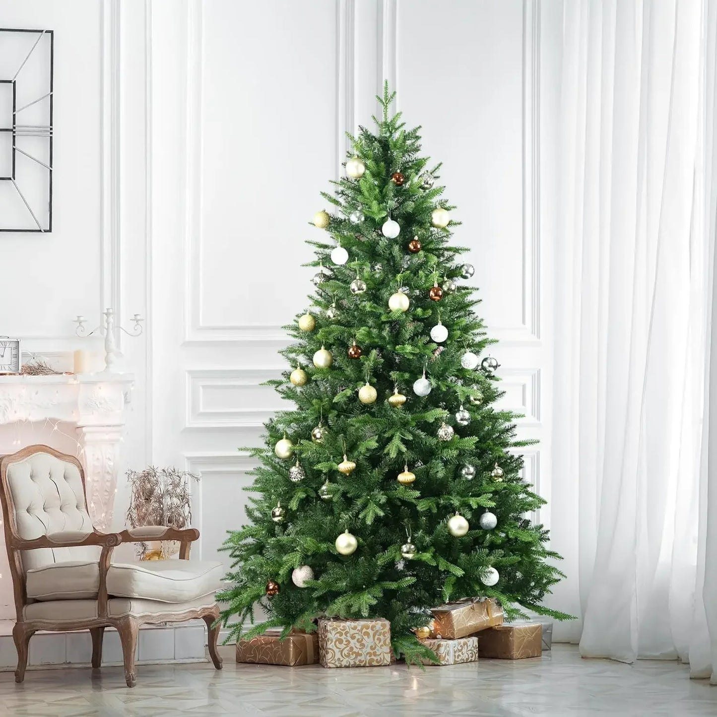 Árvore Natal Verde Maresias Luxo 1,80m c/ 628 Galhos Diâmetro 70cm