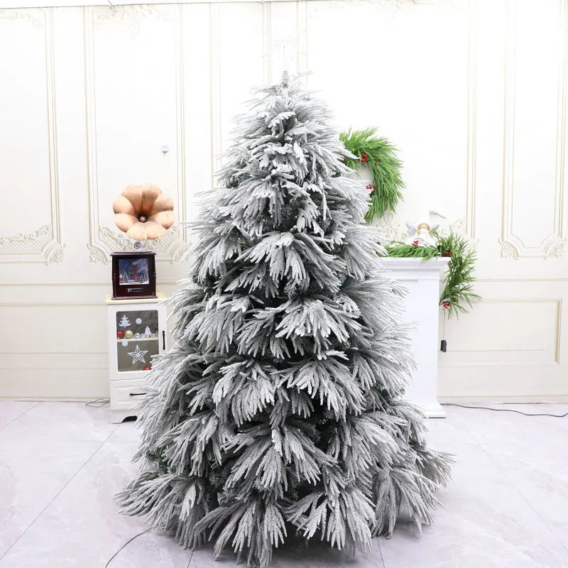 Árvore de Natal Artificial Mini Árvore Natal Branca com Luzes Quentes Decorações Natal