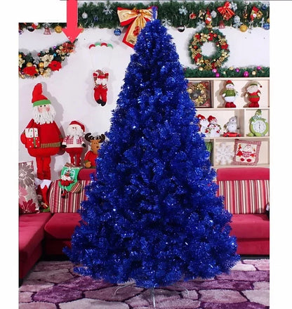 Árvore de Natal, árvore de Natal artificial azul real sem iluminação de 5 pés, árvore cor azul