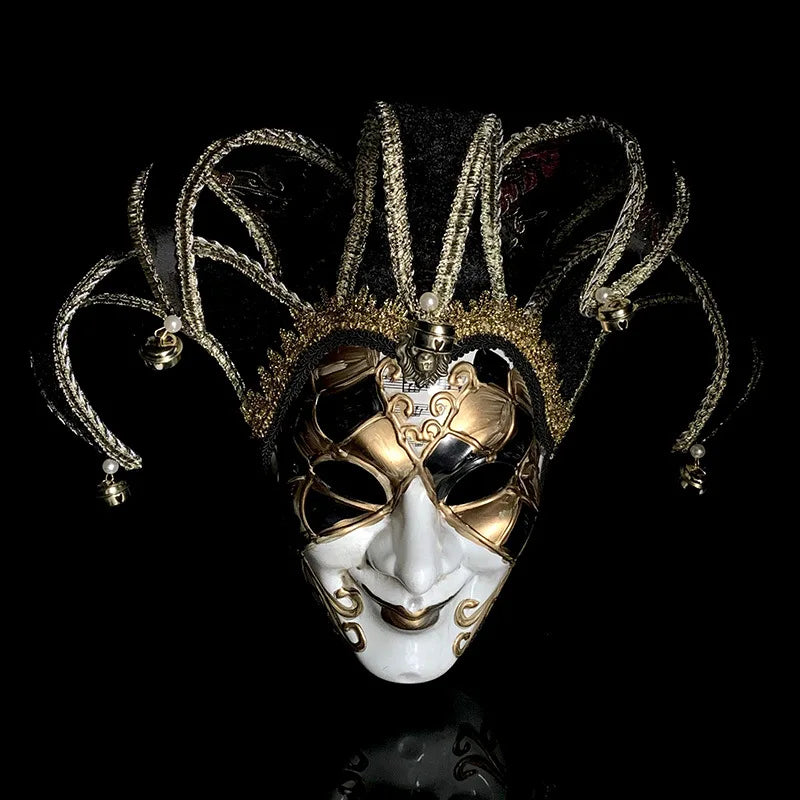 Máscara de baile de máscaras veneziana, máscara facial completa, máscara cosplay