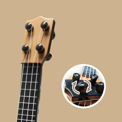 Decorações de instrumentos musicais Mini Guitarra 4 Cordas