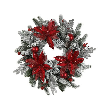 Guirlanda de Natal artificial Corona Natal Artificial 60 cm Vermelho