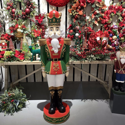 Soldados quebra-nozes de madeira Shopping , Soldado Quebra Nozes Vermelho Enfeite