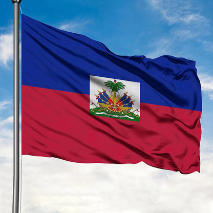 Bandeira do Haiti 1,2 x 1,8 m Bandeira nacional Copa do Mundo haitiana para celebrações