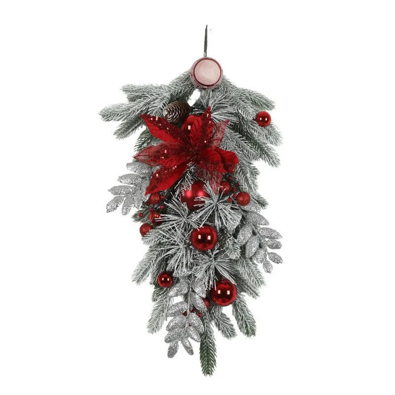 Guirlanda de Natal artificial Corona Natal Artificial 60 cm Vermelho