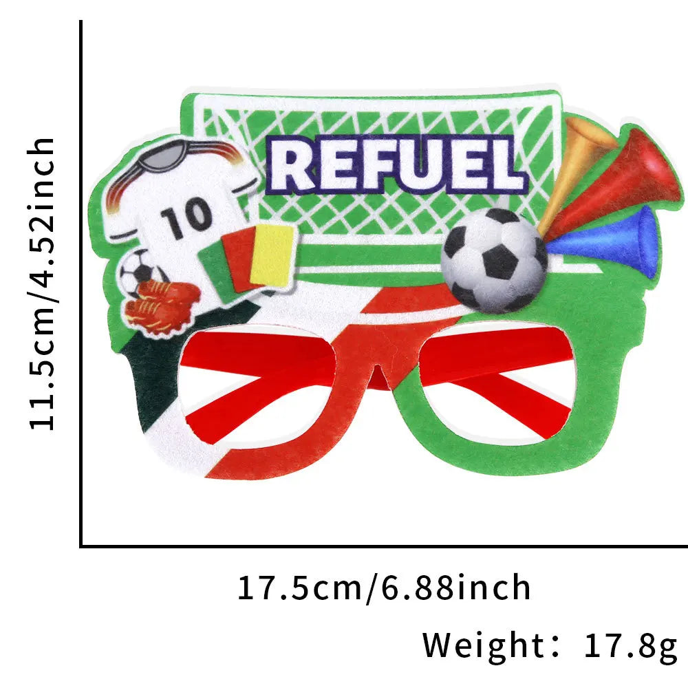 Óculos Copa do Mundo 1 peça óculos lembrancinhas de festa de futebol decorações óculos