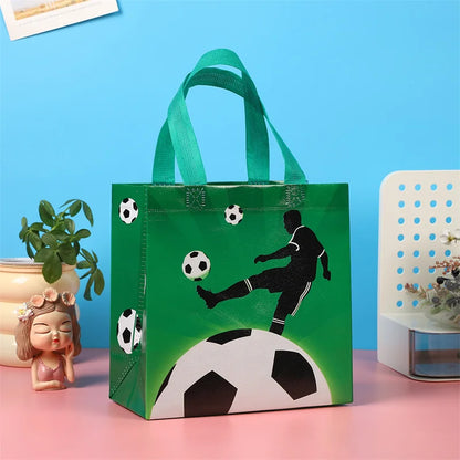 Sacola Copa do Mundo lembrancinhas de festa de futebol, sacos reutilizáveis de presente