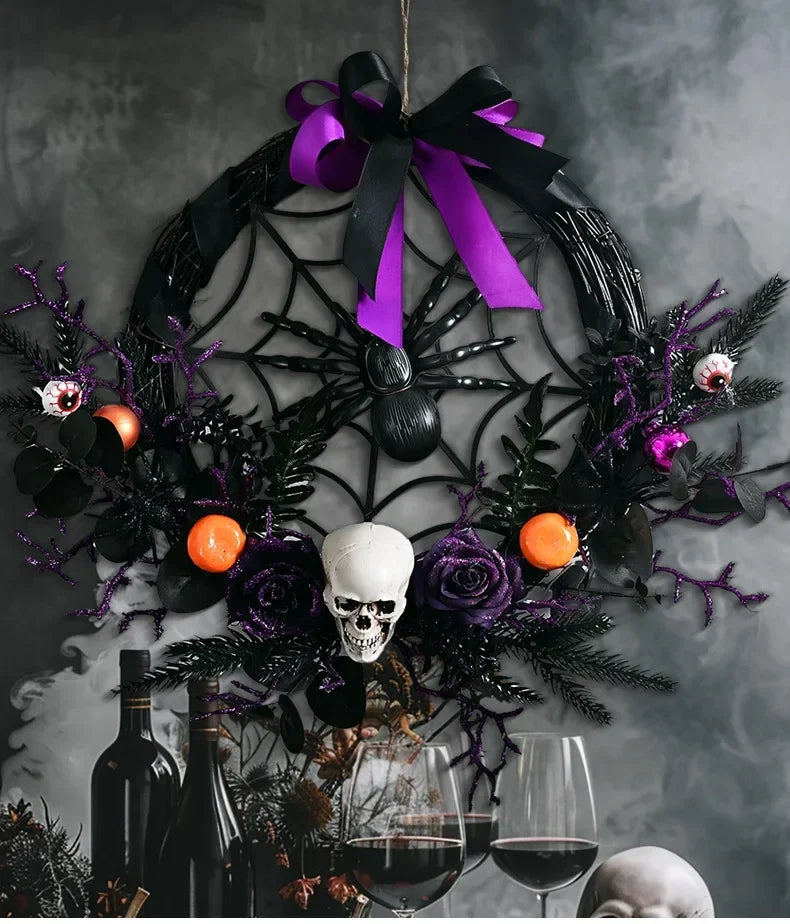 Guirlanda de Halloween com Videiras Roxas, Guirlanda de Halloween com Videiras Roxas