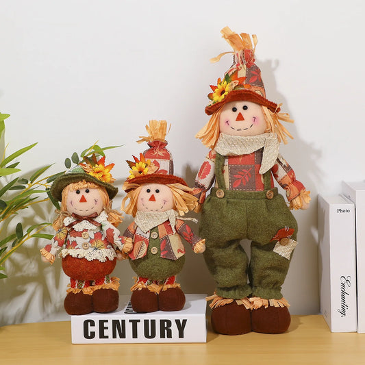 Espantalhos Festa Junina em tamanho real para áreas externas (conjunto de 2, 30 x 96 cm)