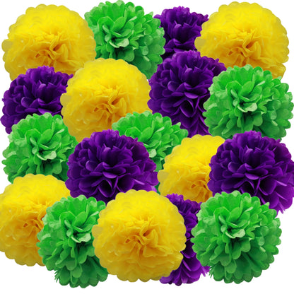 Pompom festa carnaval conjunto de decoração para Carnaval Pompom de Papel Decorativo