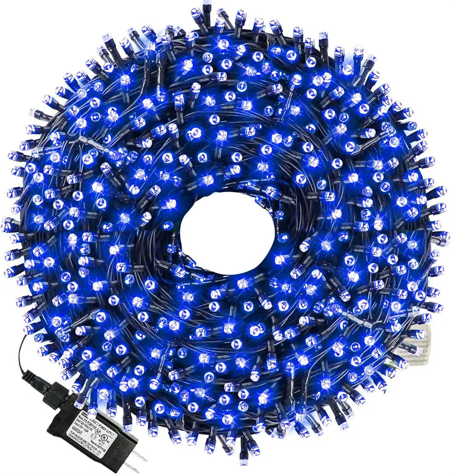 Luzes de Natal, Luzes de Natal de Baixa Voltagem de 98,4 pés, 100M LEDs - com Adaptador