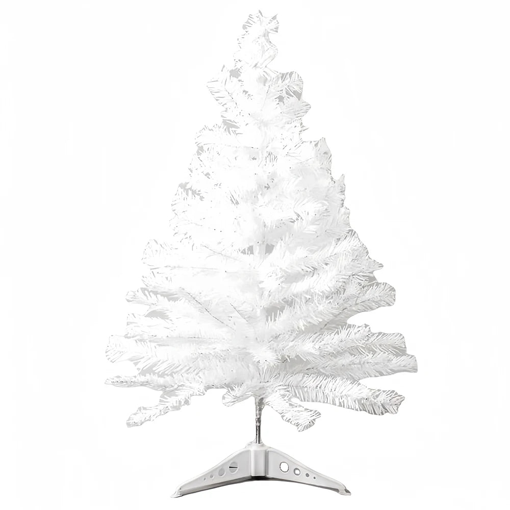Mini Árvore de Natal Cinza/Branco 45cm/60cm (Entre 35 e 70 Galhos) Pinheiro Artificial