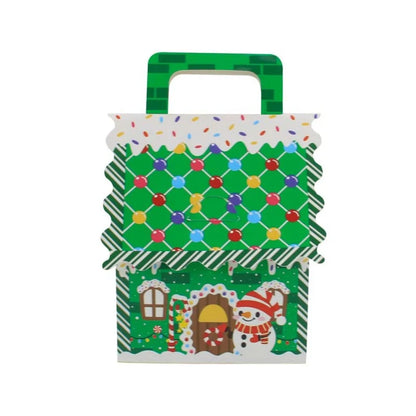 Caixa de presente, 10 caixas de papel com design de casa fofa para doces, presentes natal