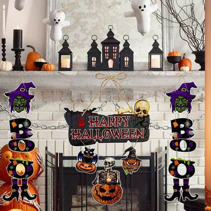 Decoração de Halloween - Conjunto de 1 peças de decoração Halloween castelo fantasma