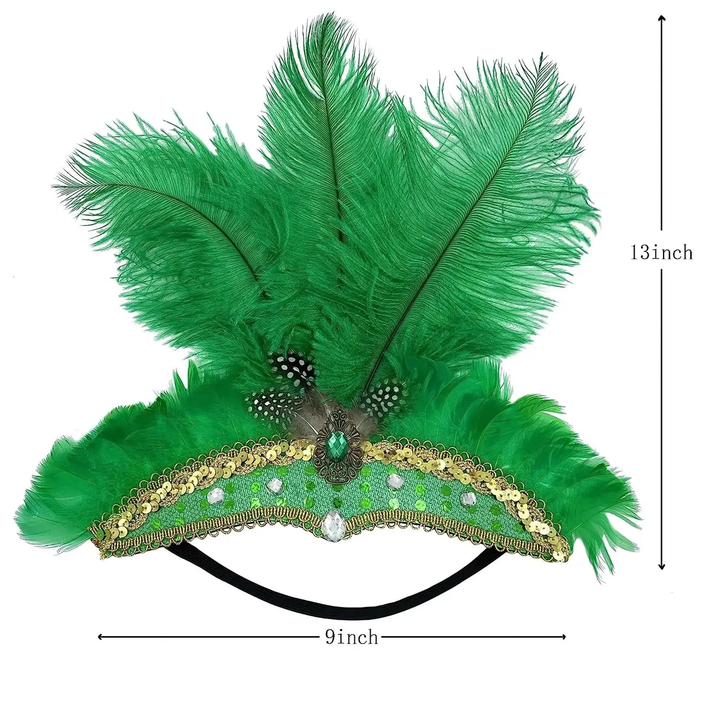 Fitas de cabelo para carnaval, acessórios de carnaval, fascinador de penas, máscara