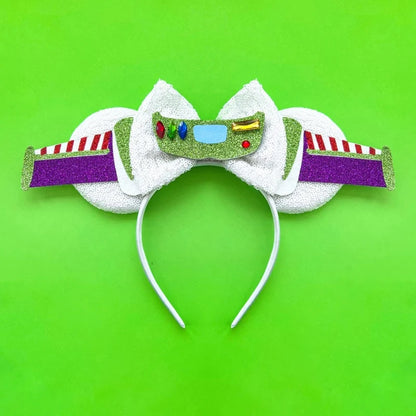 Tiaras Acessórios Disney orelha de rato com laço brilhante, Lantejoula de dupla celebração