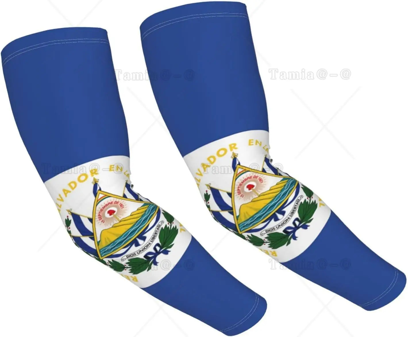 Mangas refrescantes com a bandeira da Brasil, proteção solar, homens e mulheres, ideais