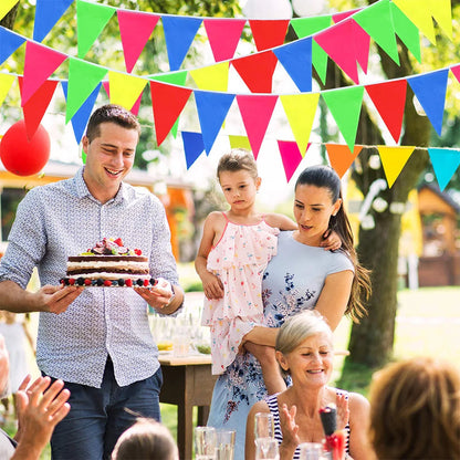 Bandeiras De Flâmulas, Bandeiras Multicoloridas Para Festas De Aniversário