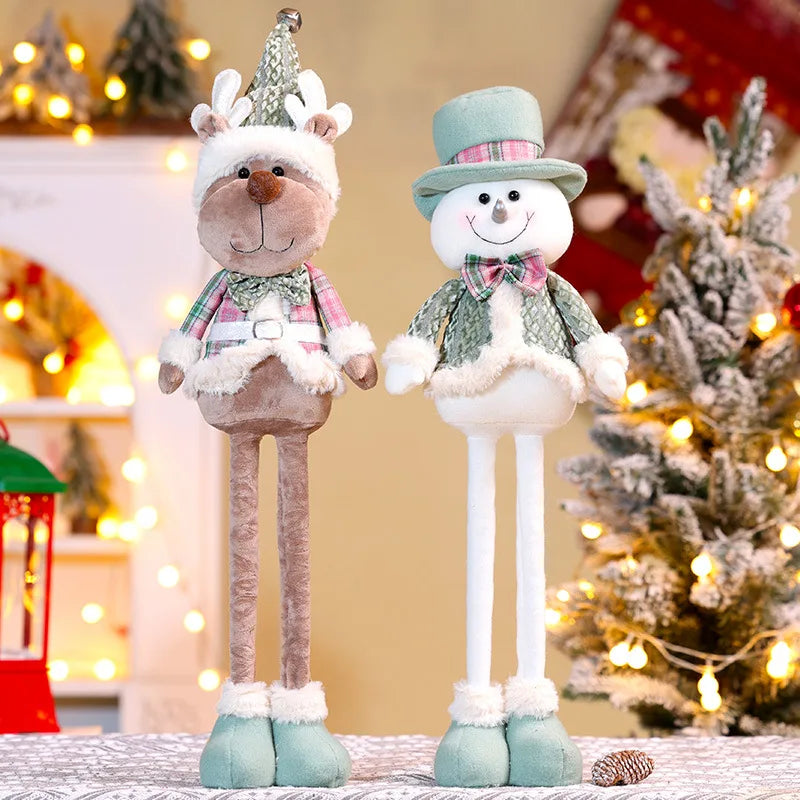 Kit decoração Natal personagens figuras de boneca de natal, brinquedo de papai Noel