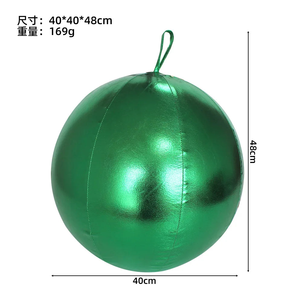 Bola de Natal Inflável Colorido Internos 40cm*Largura*54 cm*Peso: 191g Gigante 40cm PVC