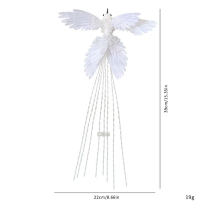 Bola pássaro decoração natalina Kit 1 Bolas De Natal 39*22cm Fosca Glitter Vermelho