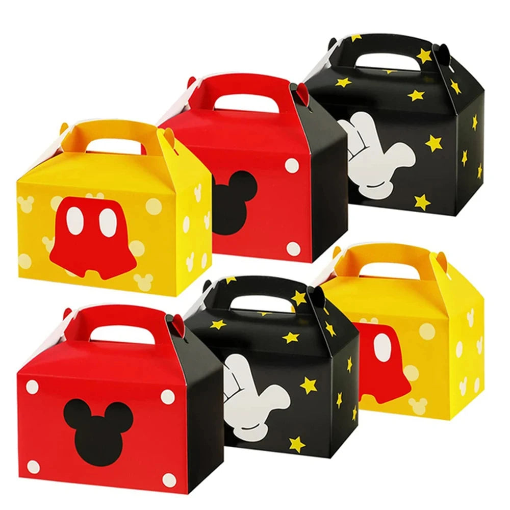 Kit Decoração Sacolas Presente Festa de Aniversário Infantil Mickey Baby e Minnie Baby