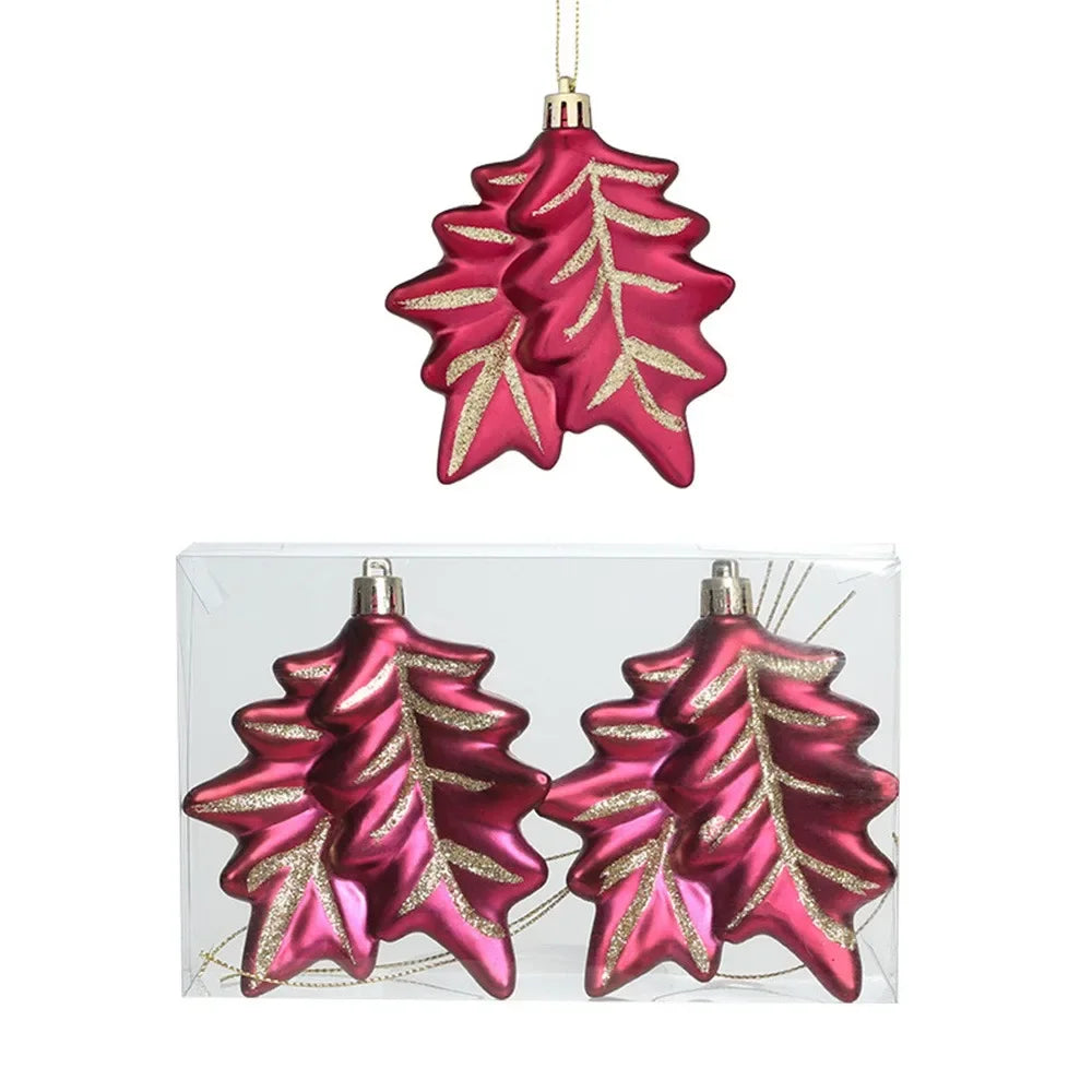 Kit enfeites coloridos árvore de Natal Pingentes De Enfeites De Natal De Plástico Decoração