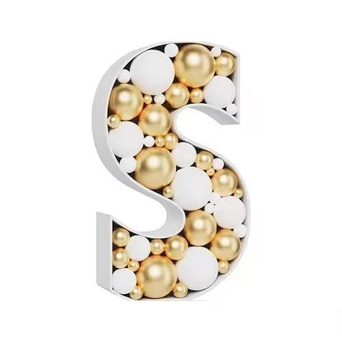 Letras Gigante Moldura para balões, moldura de mosaico de 73 cm, balões reutilizáveis